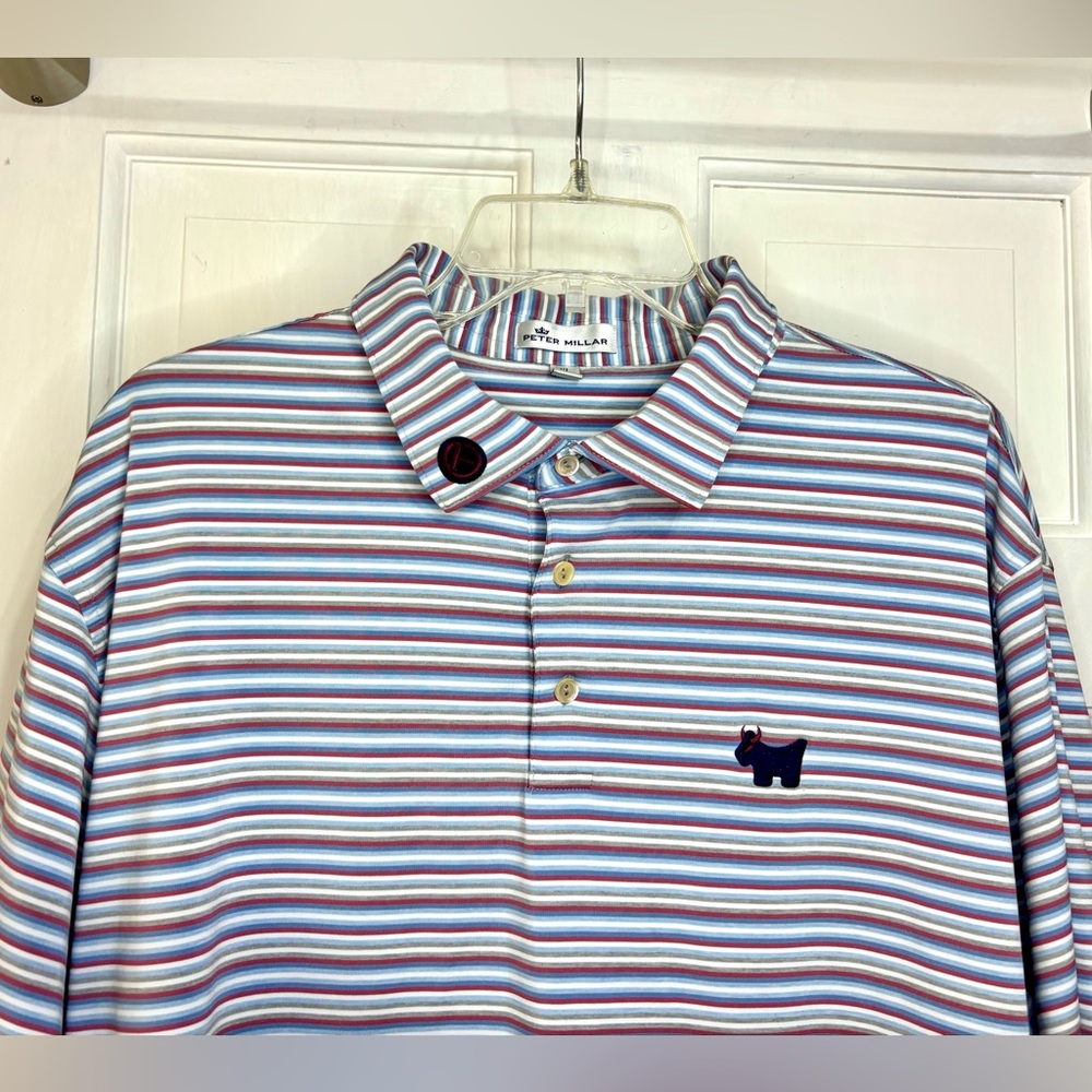 Scotty Cameron Peter Millar Junkyard Dog Circle T Striped Polo Shirt XL Tour